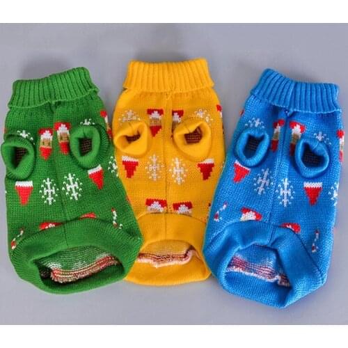 Dog Clothes Autumn Winter Pet Sweater for Chihuahua Ropa Perro Warm Christmas Pet Puppy Dog Knitting Clothing Pet Outfits