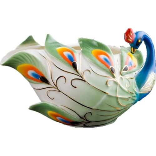 Peacock Coffee Sugar Spice Jar Kitchen Tool Storage Bottle Jar Sugar Pot