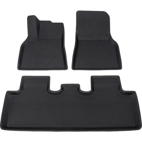 Fit All-Weather Floor Mats for Tesla Model Y Floor Carpet Cover Foot Mats 3 pieces pack XPE