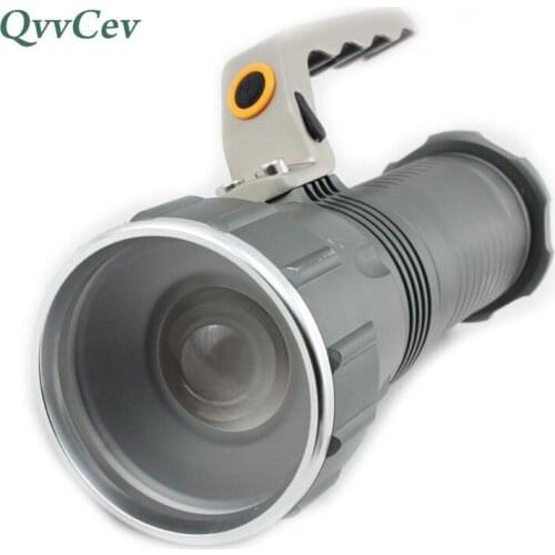 Portable Led Searching Lamp Xml-T6 Long Range Led Flashlight Light Flash Torch Zoom Focus Powerful Searchlights Hunting