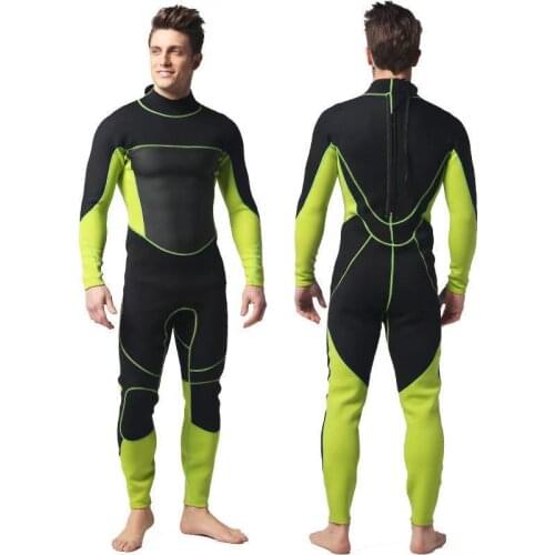 Professional Men Good Neoprene 3MM Wetsuit One-Piece Full body For Men Scuba Dive Surfing Snorkeling Spearfishing Suit