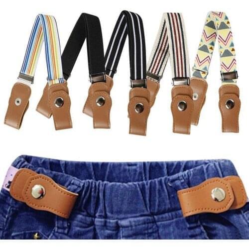 Adjustable Child Buckle-Free Elastic Belt No Buckle Stretch Belt for Kids Toddlers Boys Girl s Belts for Jeans Pants
