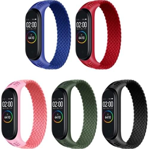 Strap For Xiaomi Mi Band 5 4 3 Wristband Belt Nylon Replacment Bracelet Breathable For Mi 5 4 3 Band Wristband Accessories Stock