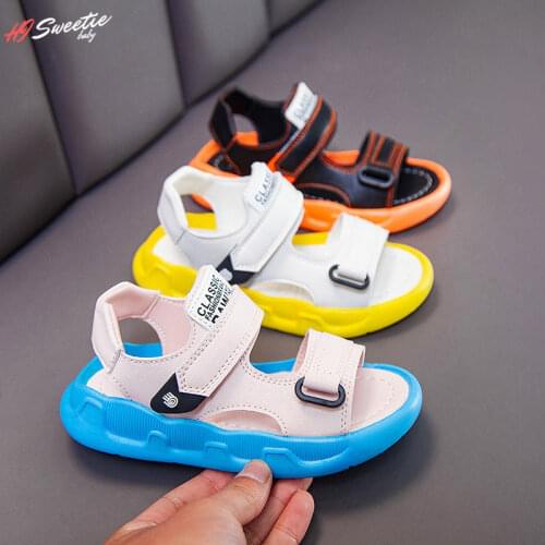 Baby Sandals Mixed Color Baby Boys Girls Sandals Soft Sole Anti-slip Childrens Sandals Toddler Baby Shoes for Children