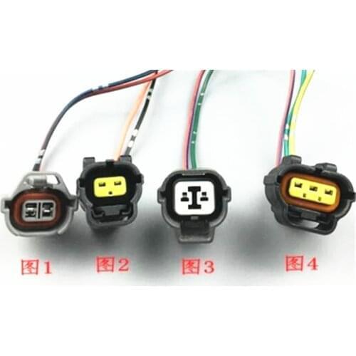 4pcs Solenoid valve plug Hydraulic pump harness plug for Excavator sk200 350-6e-8 series plug accessories