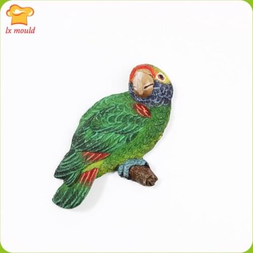 Parrot Bird Shape Silicone Mold Fondant Cake Soap DIY Candle Decoration