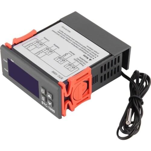 Newest Temperature Controller Thermostat Aquarium STC1000 Incubator Cold Chain Temp Wholesale Laboratories Temperature LESHP