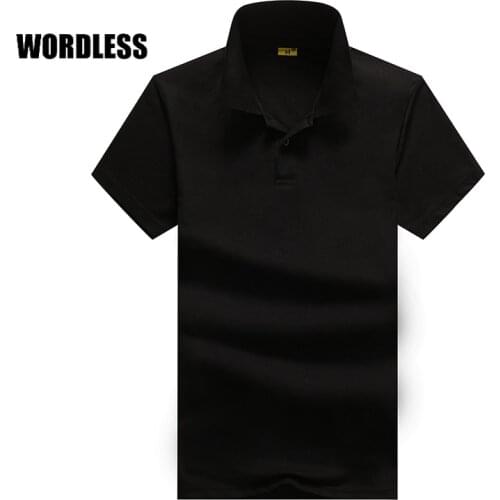 WORDLESS Short Sleeve Polos For Men