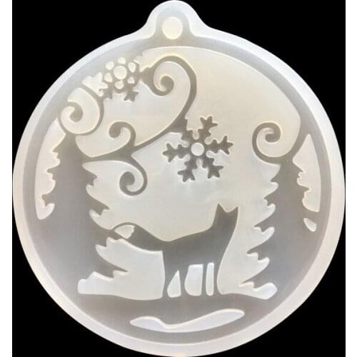 Mirror UV glue drop ornament Pendant with hole DIY hand mold crystal drop mold 16414