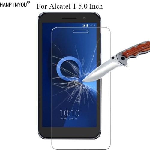 1 Pc / 2 Pcs 9H 2.5D Tempered Glass Screen Protector For Alcatel 1 5.0" Phone Protective Film + Clean Tools