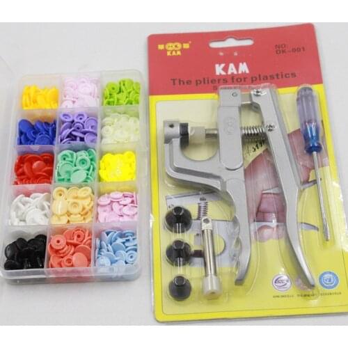 125 Set T3T5T8 Hualian resin snap buttons + installation tool baby plastic concealed quilt cover buttons spot for clothing