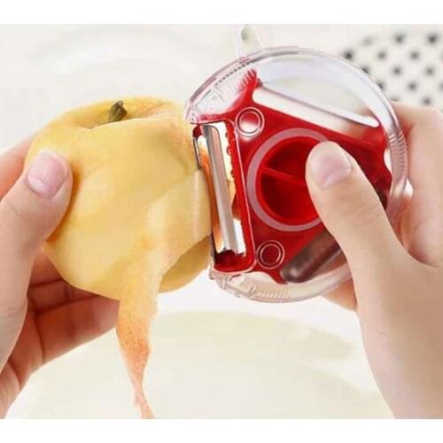 3-in-1 Multifunctional Paring Knife Grating Round Stainless Steel Rotating Pyramid Vegetable And Fruit Cutting Machine