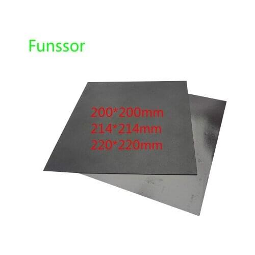 A+B 200x200mm Magnetic Print Bed Tape Print Sticker Build Plate Tape Flex Plate for Update Prusa wanhao 3D Printer parts