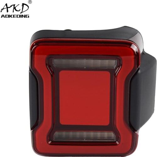 AKD Car Styling for Jeep Wrangler Tail Lights 2008-2021 LED Original Design Rear Fog Lamp Turn Signal Lamp Assembly