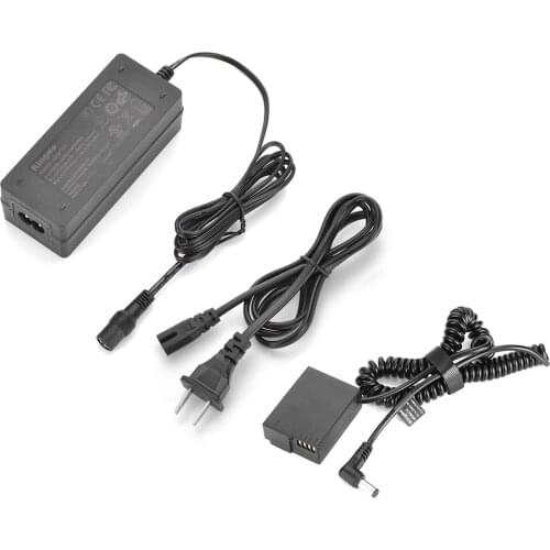 KingMa DMW-BLC12 Dummy Battery with AC Power Supply Adapter For Panasonic Lumix DMC-G7 G6 G5 FZ10002 FZ2500 GX8 G80 GH2 Camera