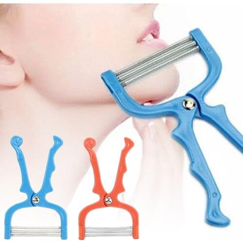 Mayitr 1pc Safe Handheld Face Epi Roller Professional Facial Hair Removal Threading Beauty Epilator Random Color