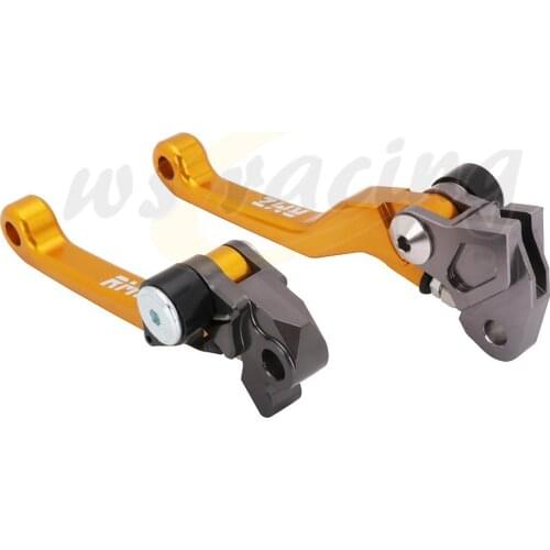 CNC Aluminum Gold Left Right Brake Clutch Lever For Suzuki RMZ 250 2004 2007-2018 RMZ 450 2005-2018 Motorcycle Off Road