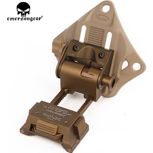 Emersongear Helmet NVG Mount with Shroud L4G19 Goggles Scope Night Vision Tactical Military Airsoft Pouches