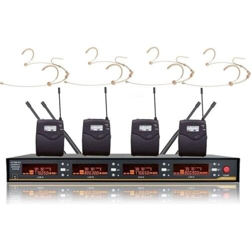 Bolymic Headset wireless microphone 4 headset microphone Pll professional wireless microphones