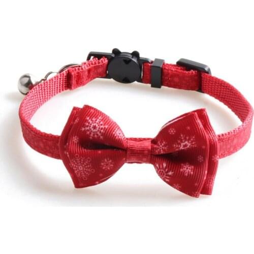 Flexible Beautiful Pet Cats Collar with Bell Wear-resistant Pet Collar Colorful Pet Accessories