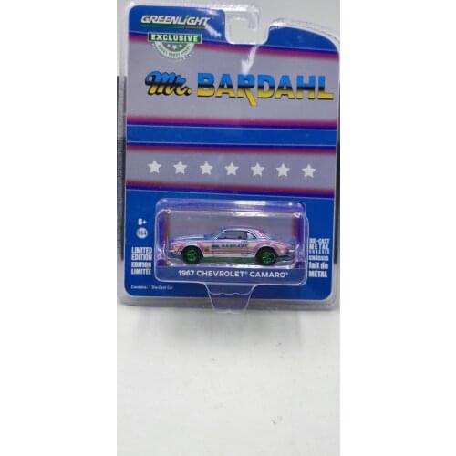 GL 1:64 1967 Chevrolet Camaro green machine alloy model Car Diecast Metal Toys Birthday Gift For Kids Boy