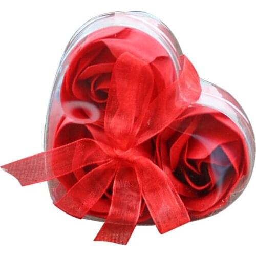 Artificial Flower Girl Friend Valentines Day Gift Anniversary Flower Set Fake Rose Soap Flower Wedding Decor Bathroom Supplies