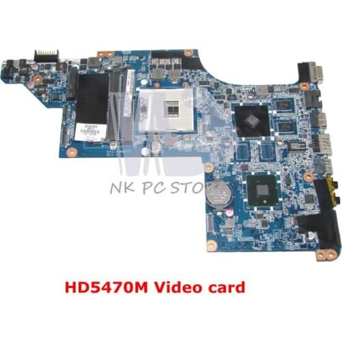 NOKOTION 609787-001 Main Board For Hp Pavilion DV7 DV7-4000 Laptop Motherboard DA0LX6MB6H1 HM55 DDR3 HD5470M Video card