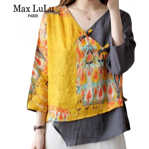 Max LuLu Linen Blouses