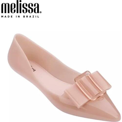 Melissa Jelly Shoes Pointy III Women Sandals 2020 Women Jelly Sandals Melissa Female Flat Shoes Summer Clear Shoes Sandalia