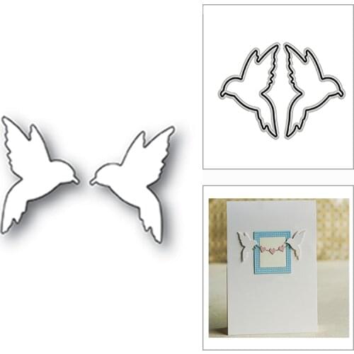 New Duo Magpie Love Birds 2020 Metal Cutting Dies for DIY Scrapbooking Paper and Card Making Decorative Embossing Craft No Stamp