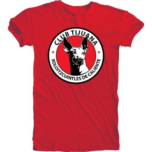 Mens Club Tijuana Xolos Mexico T Shirt Camiseta Futbol Soccer Xoloscuintles Caliente Red