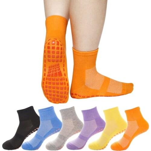 6 Pair/lot Non Slip Sticky Grip Socks for Women Men Tile Wood Floors Anti-Skid Sticky Grippers Hospital Slipper