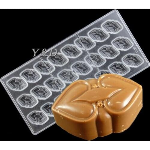 NEW 24 cell CEL TIC HEART Professional POLYCARBONATE Chocolate Mould Mold Candy Hard Inject Injection Tray
