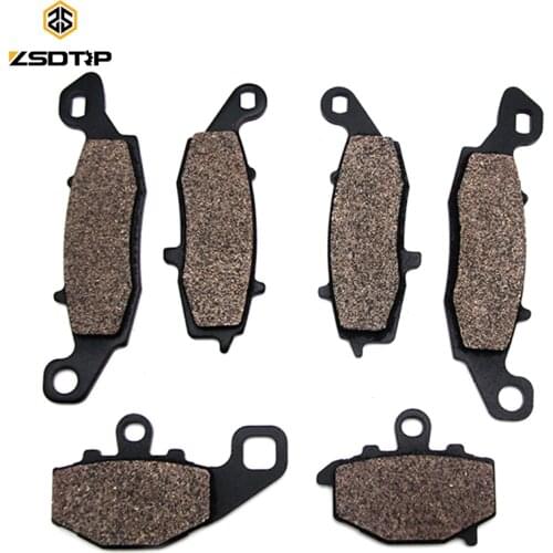 ZSDTRP Motorcycle Front & Rear Brake Pads For KAWASAKI KLE 650 KLE650 Versys 07-13 ER6F ER-6F 06-13 ER6N ER-6N 06-13 Z750 Z750S