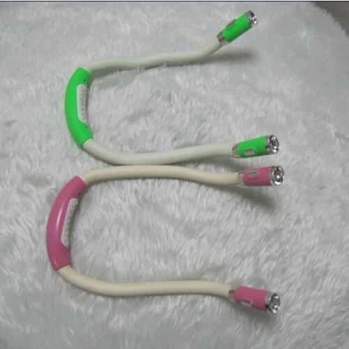 Hanging Neck Type Portable Book Light Handsfree Flexible LED Lamp Bedroom Reading Lighting Kids Reader Gift Multi-purpose Lights