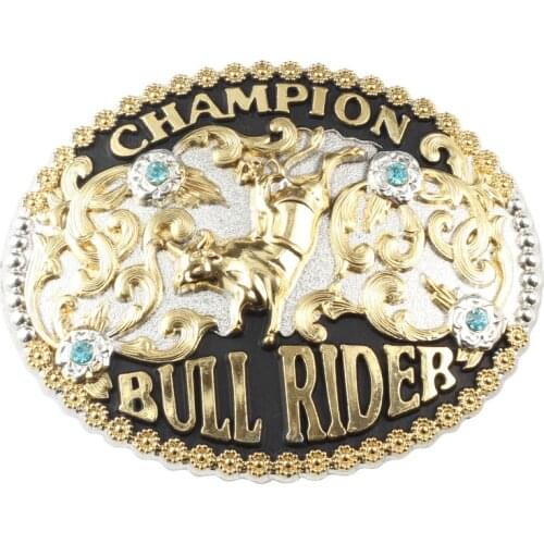 Luxuy Diamond alloy belt Buckle Bull pattern buckle for3.8cm belt