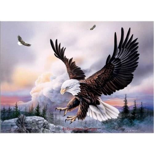 Needlework for embroidery DIY DMC High Quality - Counted Cross Stitch Kits 14 ct Oil painting - Watchful Hunters