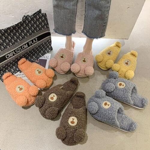 Cute Couple Slippers 2020 Autumn and Winter Slippers Warm Fashion Cotton Slipper New Suede Plush Shoes