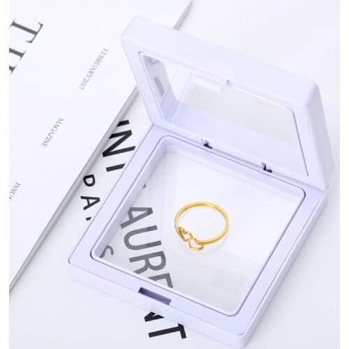 Transport Gift Boxes For Necklace Ring Cute Black Packaging jewelry box Wedding Party Decoration Transparent gift box LH004