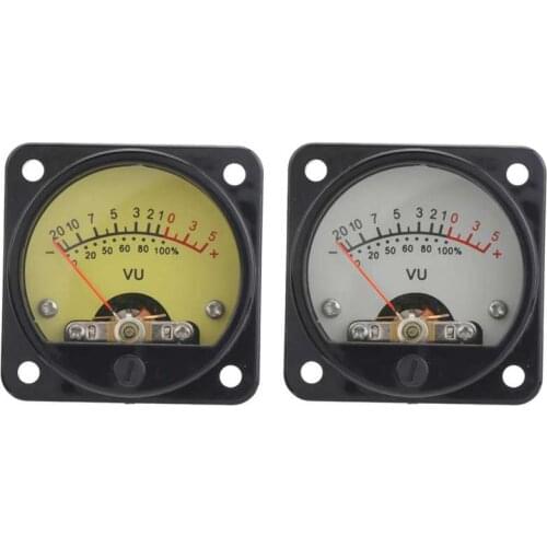 Wattmeter 45mm Round Pointer VU Meter Head with LED Backlight Audio Level Power Tester Part Digital Wattmeter