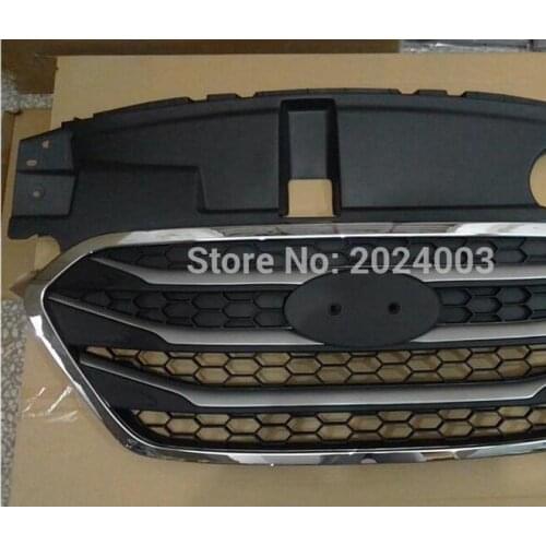 High quality ABS chrome front grille Refit trim around grills Racing trim 2009-2015 For Hyundai ix35 Grille frame