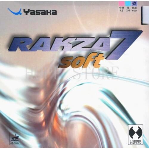 YASAKA Original RAKZA 7 SOFT (RAKZA7, RK7 SOFT) Table Tennis Rubber Pips-In Yasaka Original Ping Pong Sponge Tenis De Mesa