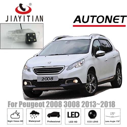 JiaYiTian rear camera for Peugeot 2008 3008 2013~2018 CCD Night Vision Reverse Camera backup camera license plate lamp camera