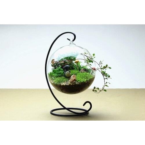 1SET New arrival Hanging Crystal Flower Vase Planter Terrarium Container Vases Pot Home Wedding Desk Party Decoration JY 1206