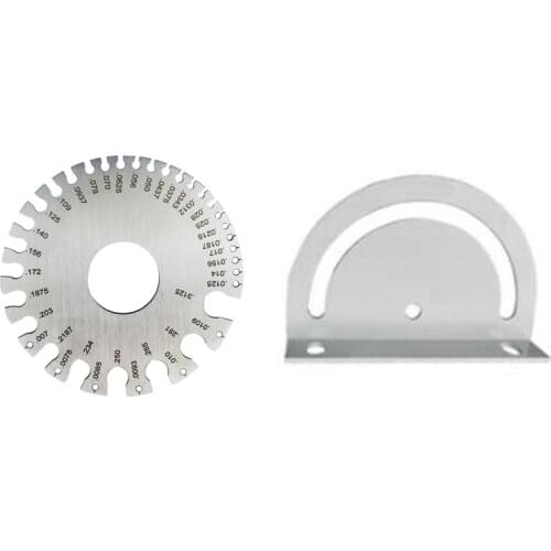 2 Pcs Accessories:1 Pcs 0-36 Round Awg Wire Gauge Measurer Tool & 1 Pcs 180 Degree Steering Connecting Plate Corner Bracket With