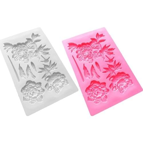 Handmade 3D Soap Craft Kitchen Baking Fond Soap Mold Exquisite Flower Durable