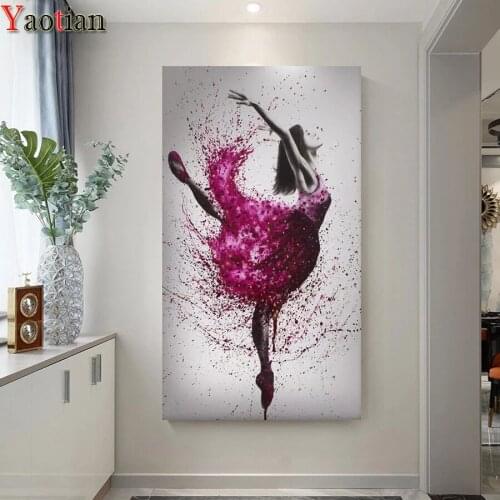 Diamond Embroidery Ballet dancing girl DIY 5D Diamond Painting Cross Stitch Rhinestone Mosaic Full Layout Home Decoration Arts
