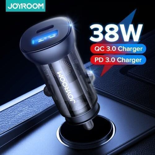 38W Mini USB Car Charger Fast Charger With QC 3.0 PD3.0 Quick Charge Type C PD Charger For iPhone 12 Huawei Redmi