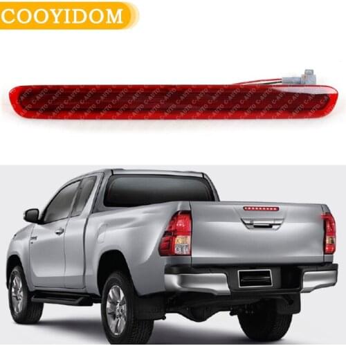 Car Rear Third 3Rd Brake Light Rear Tail Light Stop Lamp Red Shell For Toyota Hilux Revo Vigo 2015 2016 2017 2018 Assembly