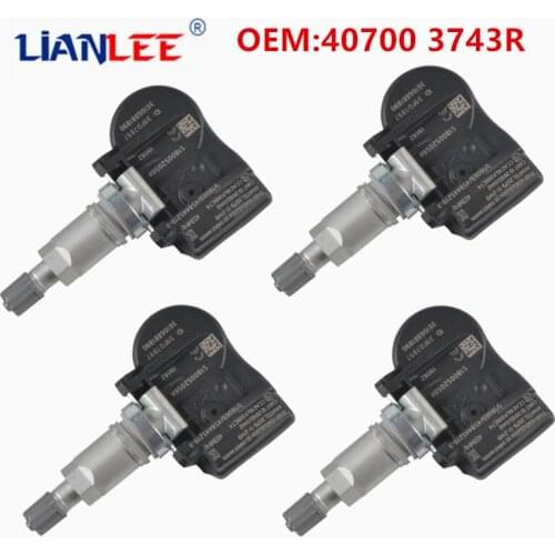 4Pcs 433MHZ TPMS Tire Pressure Sensors For Latitude For Renault Megane Laguna Fluence OEM 40700 3743R 40700 1859R 40001 4704R